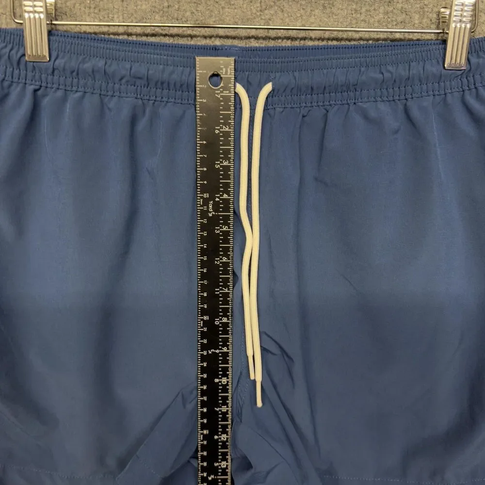 Chubbies Swim Shorts Mens Medium Blue Rainbow Stripe 5.5 Inseam Mesh Trunks